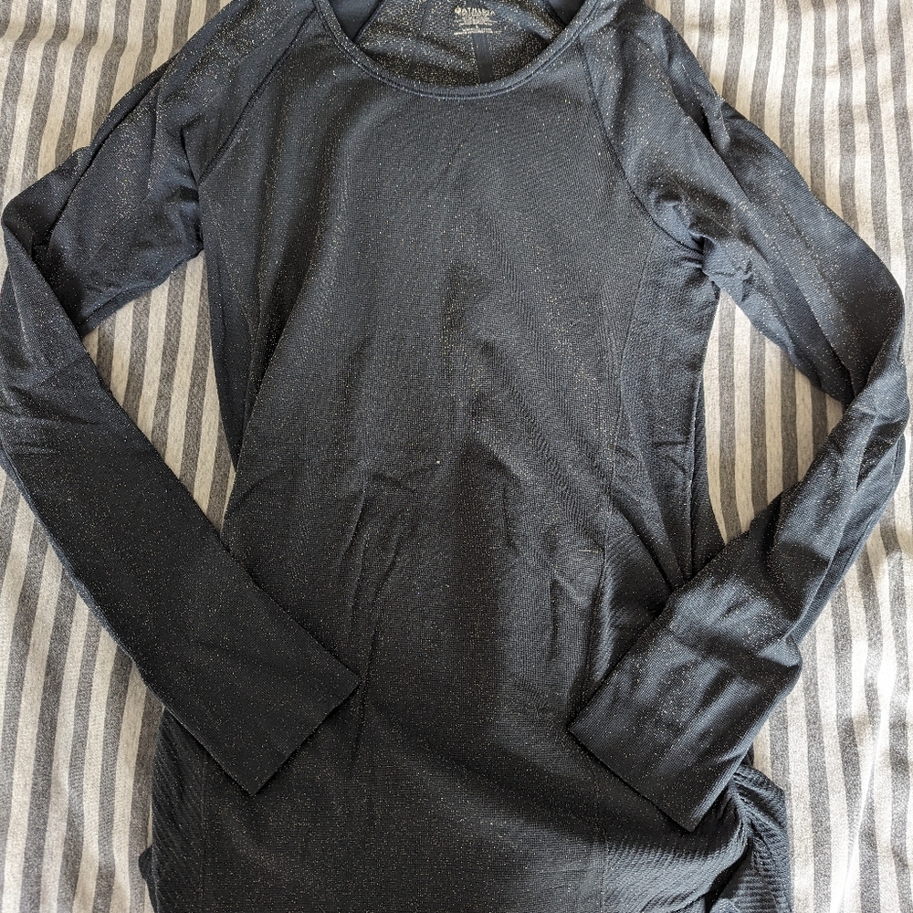 Athleta speed light sparkle long sleeve
